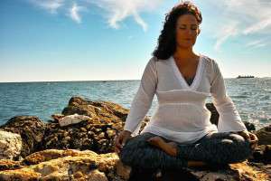 Meditation am Strand